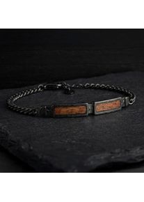 Holzkern Bracelets Men Dunkelgrau und Koa