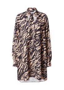 Dorothy Perkins Kleid Damen Gr&ouml;&szlig;e 46 nude / schwarz Winterkleid