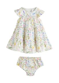 next Set: Kleid und H&ouml;schen M&auml;dchen Gr&ouml;&szlig;e 80 hellgr&uuml;n / lavendel / rosa / wei&szlig;