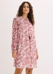 Tunika-Kleid aus softem Mesh in weiss, Gr&ouml;sse 40/42 (M), bonprix