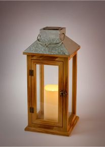 Solar Laterne in beige, 40x18 cm, bonprix