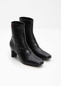 Stiefeletten mit flexiblem Schaft in schwarz, Gr&ouml;sse 36, bonprix