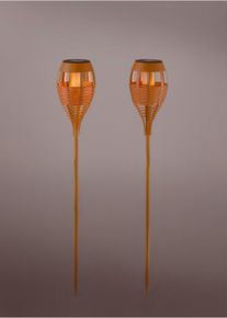 Solar Gartenfackel (2-tlg. Set) in beige, Onesize, bonprix