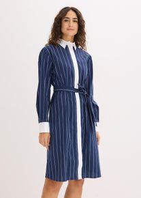 Blusenkleid in blau, Gr&ouml;sse 38, 97% Baumwolle, bonprix