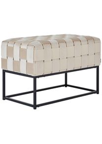 Xora Sitzbank , Schwarz, Beige , Metall, Textil , 71x47x41 cm , Esszimmer, B&auml;nke, Sitzb&auml;nke