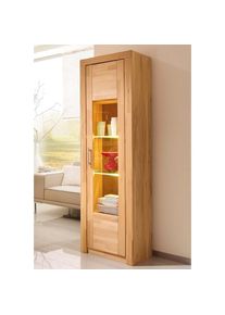 Vogl M&ouml;belfabrik, VOGL M&ouml;belfabrik Vitrine &raquo;Toronto&laquo;, kernbuche teilmassiv, B/H/T: 52 cm x 191 cm x 42 cm