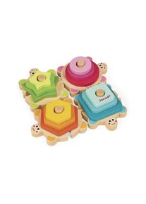 Janod, Steckspielzeug &raquo;Schildkr&ouml;ten&laquo;, bunt, Einheitsgr&ouml;&szlig;e, Steckspielzeug