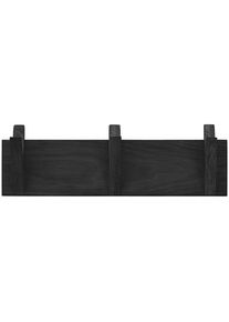 MCA furniture, MCA furniture Garderobenpaneel &raquo;BANTRY Garderobenpaneel W5-40&laquo;, schwarz, Massivholz, B/H/T: 40 cm x 13 cm x 12 cm