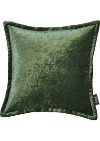 done., done. &raquo;Glam&laquo; unifarben, Reissverschluss, Kissenh&uuml;lle ohne F&uuml;llung, 1 St&uuml;ck, khaki, unifarben, Polyester, 1 Stk.