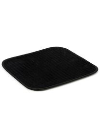 G&ouml;zze G&ouml;zze, &raquo;Berlin&laquo; H&ouml;he 7 mm rutschhemmend beschichtet fussbodenheizungsgeeignet Badteppich, Uni Farben, Cord Optik, waschbar, schwarz, Polyester, 1 Stk.