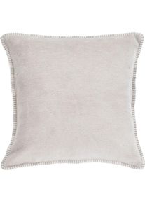 done., done. Dekokissen &raquo;Cozy&laquo; unifarben, Hotelverschluss, Kissenh&uuml;le ohne F&uuml;llung, 1 St&uuml;ck, beige, unifarben, Baumwolle, Polyacryl, 1 Stk.