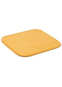 G&ouml;zze G&ouml;zze, &raquo;Berlin&laquo; H&ouml;he 7 mm rutschhemmend beschichtet fussbodenheizungsgeeignet Badteppich, Uni Farben, Cord Optik, waschbar, mais, Polyester, 1 Stk.