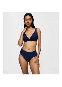 Triumph, Unisex, Bikini-Hose &raquo;Flex Smart Summer Maxi pt EX&laquo; -Logodruck, blau, XL, N-Gr, Bikinihose im Maxi-Schnitt