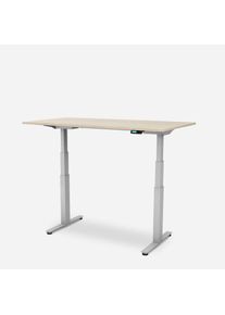 Jelmoli &raquo;WRK21 Schreibtisch Work 160 x 80 cm, H&ouml;henverstellbar, Mandal Ahorn / Grau&laquo; (), braun, B/H/T: 80 cm x 117 cm x 160 cm