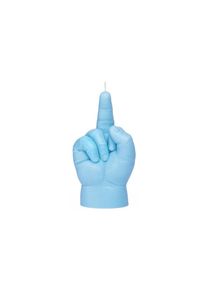 Jelmoli Formkerze &raquo;Mandatus Candle Hand Baby F*ck You&laquo;, blau