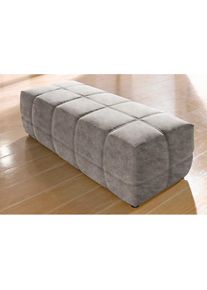 DOMO collection, DOMO collection Hocker &raquo;Brandon&laquo; grosse Ausf&uuml;hrung passend zu "Brandon", auch in Cord, grau, braun, Kunstleder SOFTLUX ;Luxus-