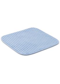 G&ouml;zze G&ouml;zze, &raquo;Berlin&laquo; H&ouml;he 7 mm rutschhemmend beschichtet fussbodenheizungsgeeignet Badteppich, Uni Farben, Cord Optik, waschbar, hellblau, Polyester, 1 Stk