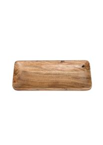 Cocon, Tablett &raquo;30 x 12,5 x 3 cm&laquo;, braun, Akazienholz, B/L: 12,5 cm x 30 cm
