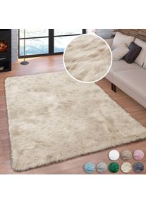 my home, my home &raquo;Valeria, Fellteppich, kuschelig, flauschig&laquo; rechteckig 60 mm H&ouml;he Kunstfell, weiche Teppiche, Wohnzimmer, Schlafzimmer, Esszimmer, 