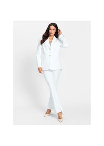 Heine, Unisex, Heine Hosenanzug, ecru, 38, Normalgr&ouml;ssen, attraktive Zierkn&ouml;pfe