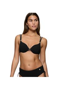 Triumph, Unisex, B&uuml;gel-Bikini-Top &raquo;Summer Twist WP 01&laquo; gepolstert, Zierringe, schwarz, 38, Cup D, Bikinioberteil von Triumph