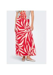 Only, Unisex, Only Maxirock &raquo;ONLCHIGO SAKURA LONG SKIRT WVN&laquo; Viskosemischung, barbados cherry aop:flower, M, Kn&ouml;chellanger Rock von Only