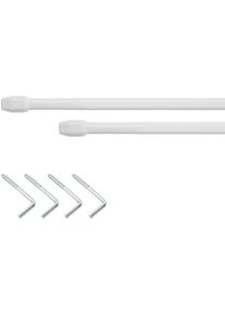 LICHTBLICK Original, LICHTBLICK ORIGINAL Gardinenstange &raquo;Vitrage&laquo; &Oslash; 11 mm 1 l&auml;ufig-l&auml;ufig Fixmass, wei&szlig;, Metall