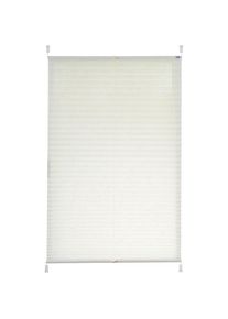 K-home, K-home Plissee &raquo;Klemmfix Elba&laquo; Lichtschutz ohne Bohren Lichtschutz, ohne Bohren, verspannt, bedruckt, wei&szlig;, wei&szlig;, wei&szlig;, Obermaterial: 100% 