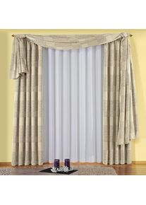 WIRTH, Gardine &raquo;Vanessa&laquo; Faltenband 1 Stk. tlg. Store, wei&szlig;, Voile, Polyester