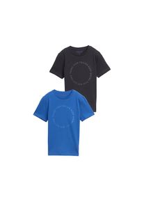 Tom Tailor, Herren, Tom Tailor T-Shirt Packung, 2 Stk. 2er Pack mit Print, soft sapphire blau, 140, 2er Pack T-Shirt von Tom Tailor