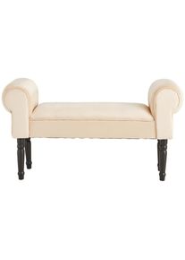 Xora Hockerbank , Schwarz, Beige , Holz, Textil , Kiefer , massiv , 100x54x30 cm , Stoffauswahl , Esszimmer, B&auml;nke, Sitzb&auml;nke