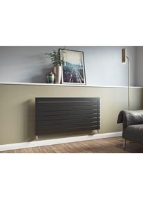 XIMAX Designheizk&ouml;rper &raquo;P1 Horizontal, 595 mm x 1000 mm&laquo;, 576 Watt, Anthrazit grau