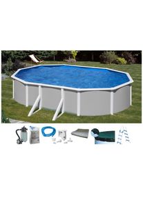 MyPool Ovalpool, (Set) grau