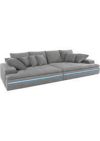 MR. COUCH Big-Sofa, wahlweise mit Kaltschaum (140kg Belastung/Sitz) und AquaClean-Stoff grau melange