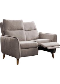 ATLANTIC HOME COLLECTION 2-Sitzer &raquo;Neo&laquo;, im skandinavischem Design mit 2 Relaxfunktionen und Taschenfederkern braun