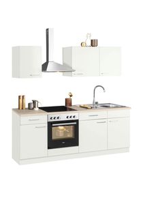 Wiho-K&uuml;chen WIHO K&Uuml;CHEN K&uuml;chenzeile &raquo;Zell&laquo;, ohne E-Ger&auml;te, Breite 220 cm wei&szlig; made_in_germany wei&szlig;/wei&szlig;