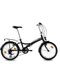 KCP Faltrad &raquo;Foldo Alu&laquo;, 6 Gang, Shimano, Tourney RD-TZ500-GS Schaltwerk, Kettenschaltung, (1 tlg.) schwarz Fahrrad