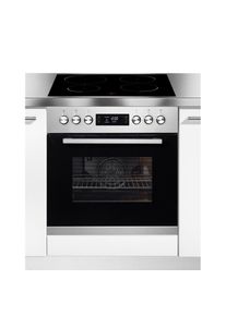 Hanseatic Induktions Herd-Set &raquo;HBCO7010PA1 + HI4B6071CB&laquo;, HBCO7010PA1, mit 1-fach-Teleskopauszug, Pyrolyse-Selbstreinigung silberfarben...