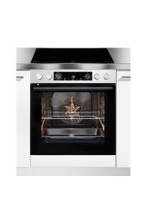 Gorenje Induktions Herd-Set &raquo;Pacific Induktion 2021&laquo;, BCSIB737OTX, mit 1-fach-Teleskopauszug, ecoClean Plus, (1 St.) silberfarben BigSpace - 77...