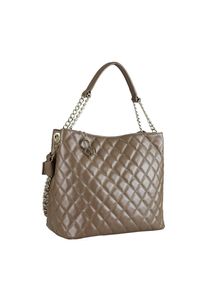 Collezione Alessandro Schultertasche &raquo;Elegante&laquo;, Ledertasche, Made in Italy grau