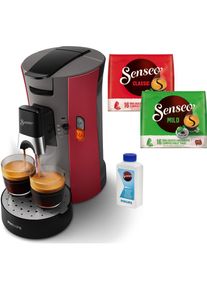PHILIPS SENSEO Kaffeepadmaschine &raquo;Select CSA240/90&laquo;, inkl. Gratis-Zugaben im Wert von &euro; 14, - UVP rot Kaffeemaschine