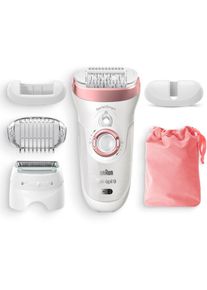 Braun Epilierer &raquo;Silk-&eacute;pil 9 9-725&laquo;, 4 St. Aufs&auml;tze, Micro-Grip-Pinzetten-Technologie rosegold Mehrere Funktionen: Inklusive Rasieraufsatz, der...