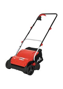 Grizzly TOOLS Elektro-Vertikutierer / L&uuml;fter &raquo;ERV 1201-31 ZV Set&laquo; rot Leicht austauschbare Vertikutierwalze (8 Stahl-Doppelmesser)