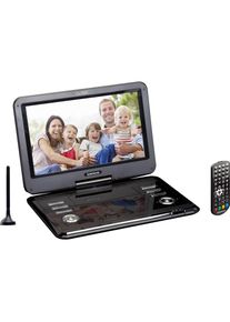 Lenco Portabler DVD-Player &raquo;DVP-1273 12Zoll mit DVB-T2&laquo; schwarz Inklusiv: Netzadapter, 12 V Fahrzeugadapter, Fernbedienung, aktive DVB-T-Antenne