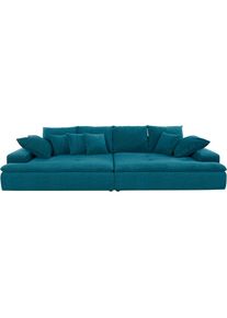 MR. COUCH Big-Sofa, wahlweise mit Kaltschaum (140kg Belastung/Sitz) und AquaClean-Stoff blau petrol