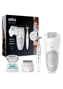Braun Epilierer &raquo;Silk-&eacute;pil 5 5-825&laquo;, Wet&Dry, Hochfrequenz-Massageaufsatz grau Effizient: Passt sich den K&ouml;rperkonturen f&uuml;r eine gr&uuml;ndliche Epilation