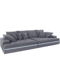 MR. COUCH Big-Sofa, wahlweise mit Kaltschaum (140kg Belastung/Sitz) und AquaClean-Stoff grau stone