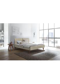 Hasena Polsterbett &raquo;Tamara&laquo;, Fu&szlig;farbe Nussbaum, Komforth&ouml;he, Fu&szlig;h&ouml;he 20 cm beige 327 Pepe beige