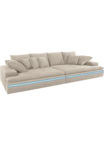 MR. COUCH Big-Sofa, wahlweise mit Kaltschaum (140kg Belastung/Sitz) und AquaClean-Stoff beige natur