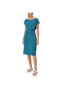 s.Oliver Jerseykleid, mit fixiertem Bindeg&uuml;rtel blau 42 N-Gr deep teal stripe L&auml;ssiges Sommerkleid von s.Oliver